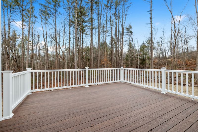 Deck with decorative railing