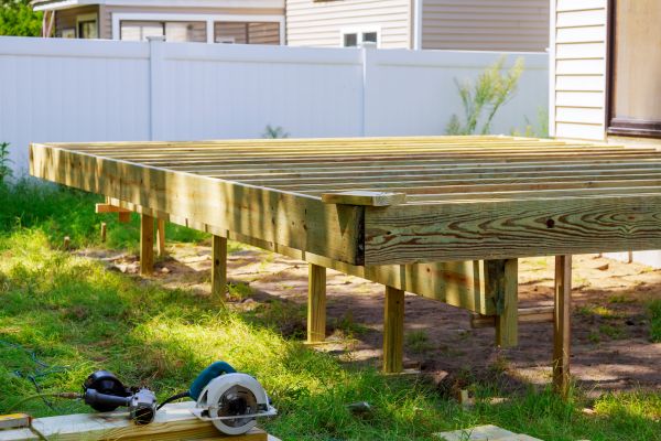 Elevated Deck Installation in Canton
