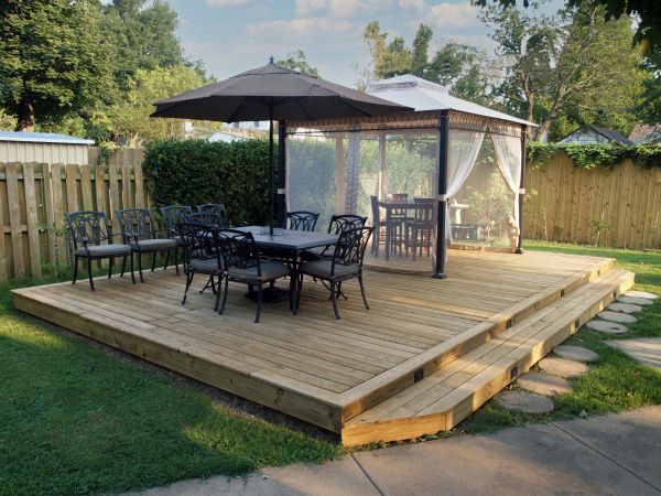 Backyard Deck Installation in Canton