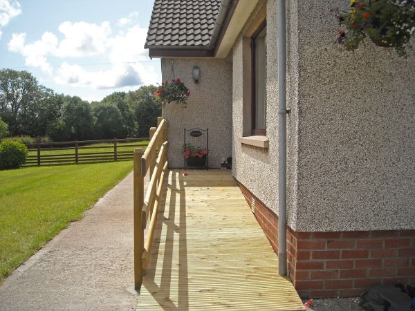 Hardwood Ramp Installation in Canton