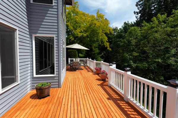 Cedar Deck Construction in Canton