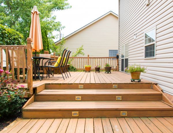 Wooden Patio Installation in Canton